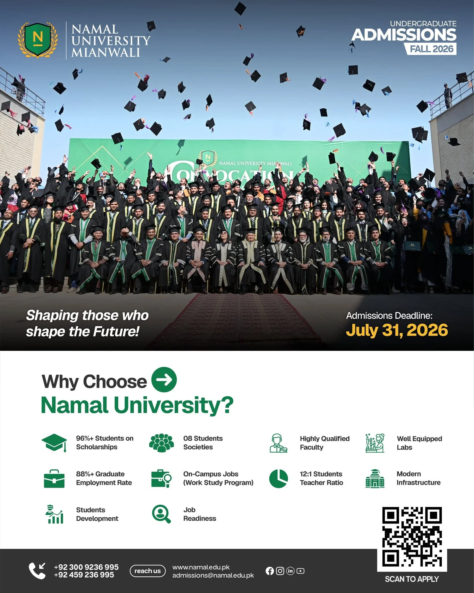 Choose Your Future at Namal University Mianwali | Admissions 2026