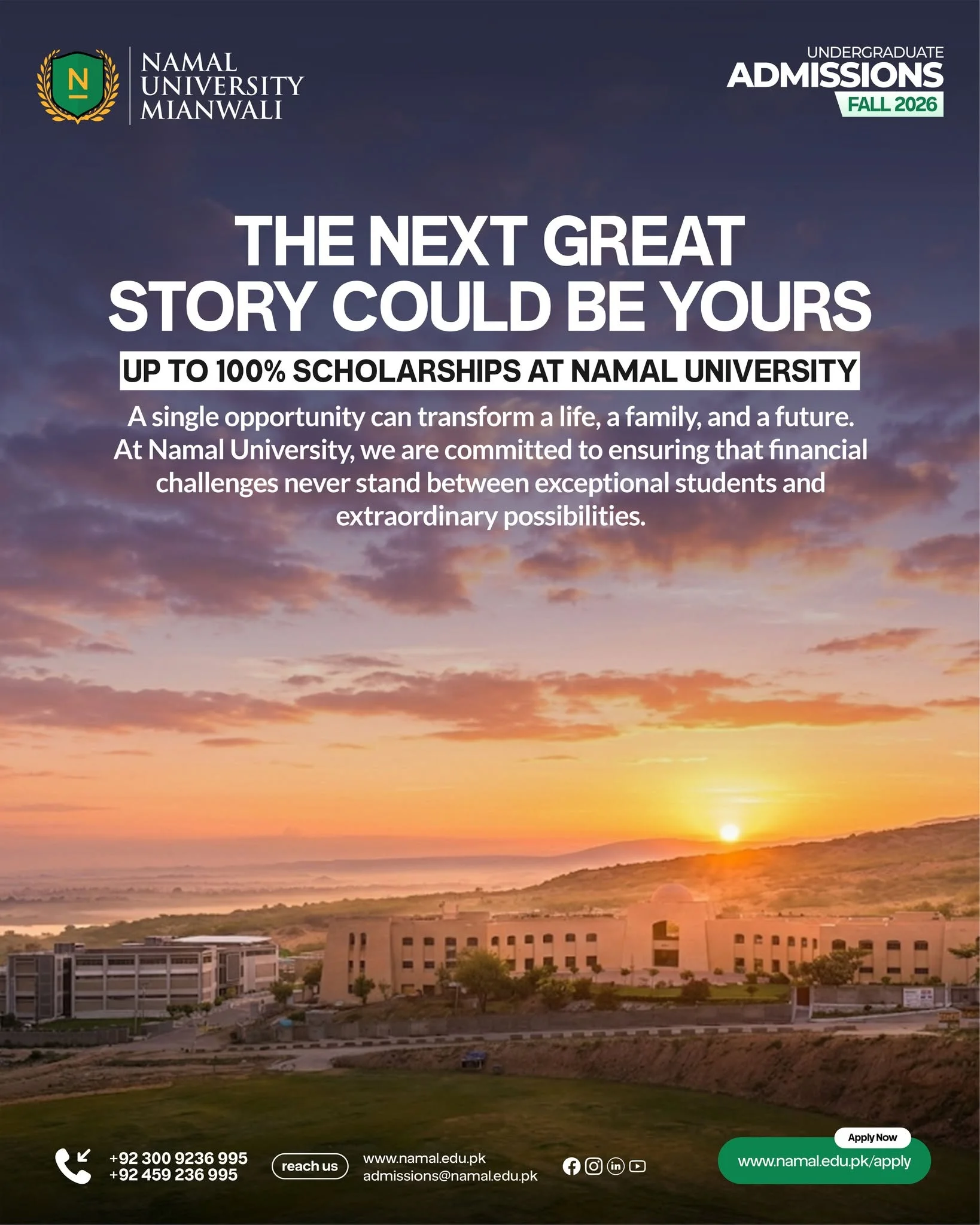 Education Without Barriers: Admissions Open for Fall 2026