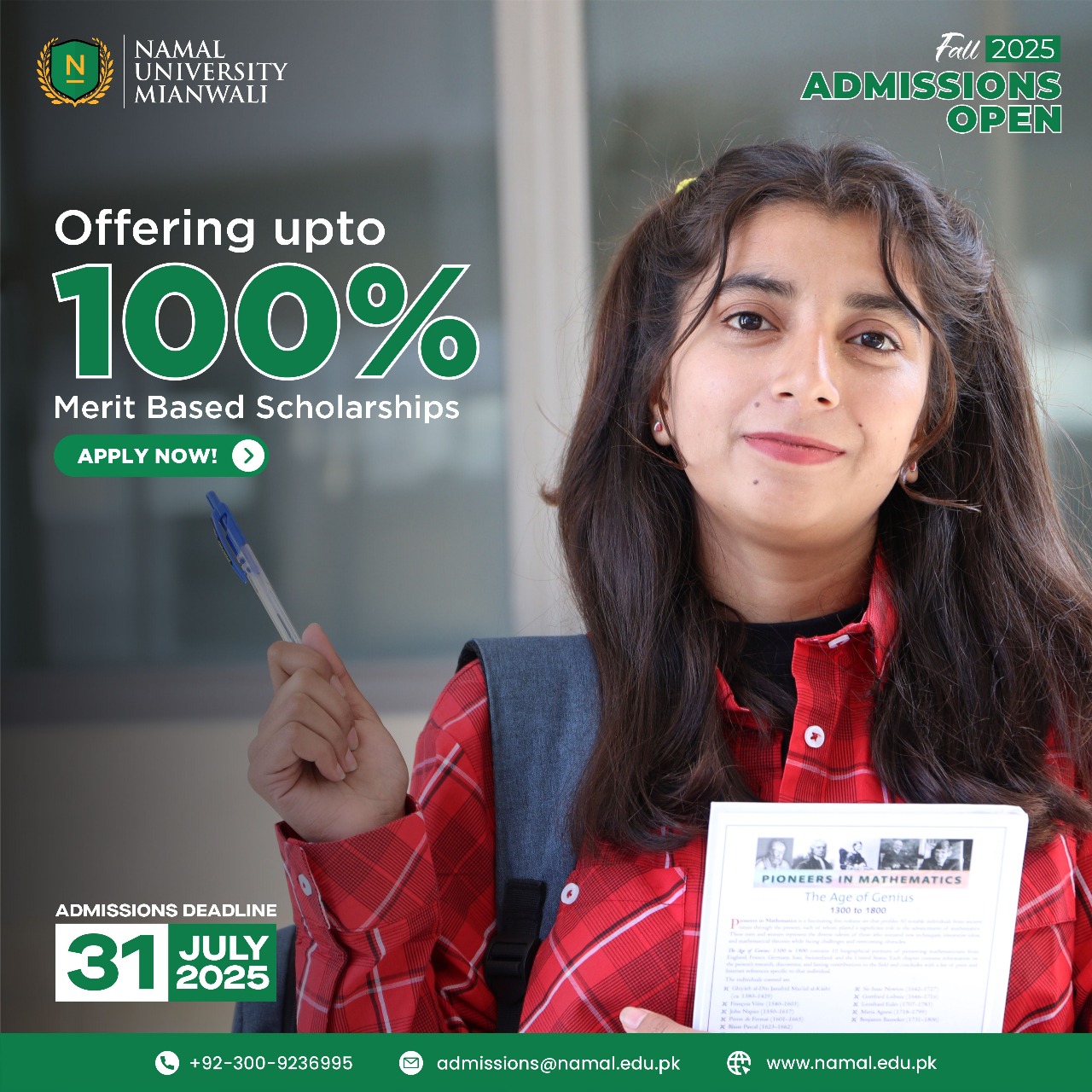 Admissions Open - Fall 2025