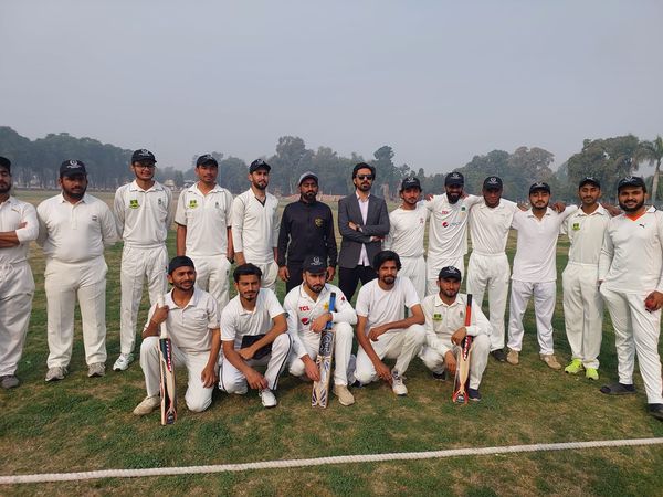 Namal Cricket team getting warmed up