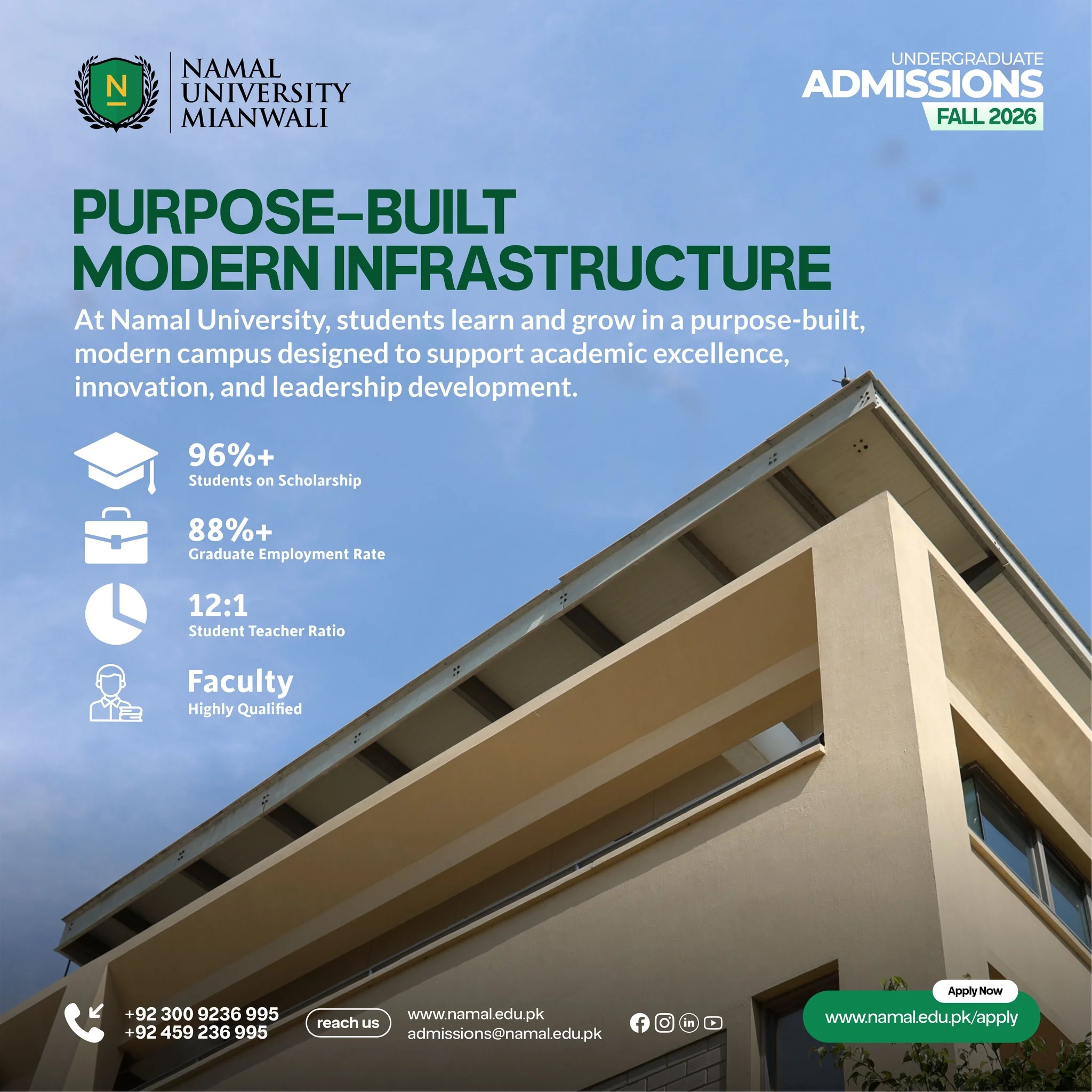 Shape Your Future at Namal University – Admissions Open 2026