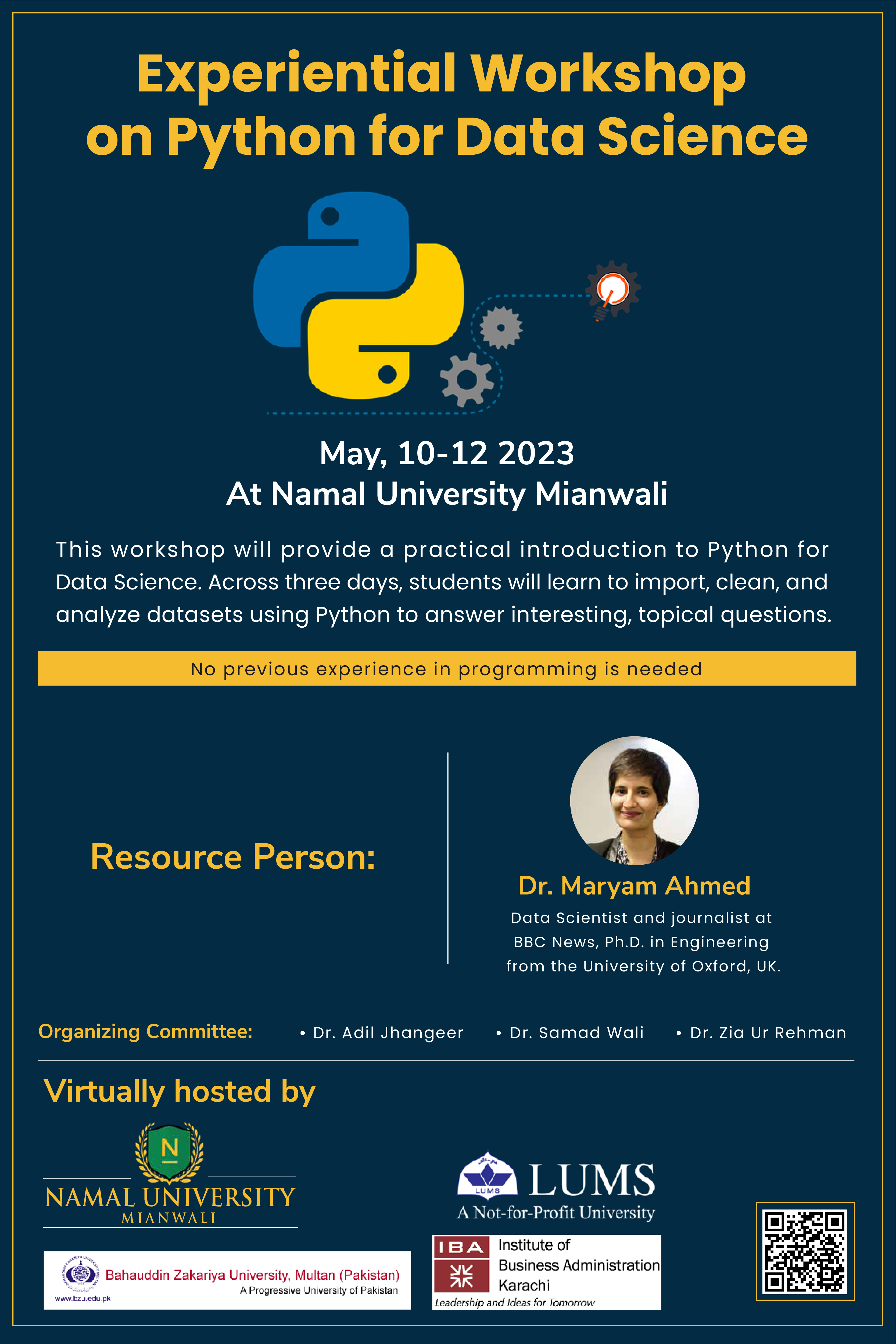 Experiential Workshop on Python for Data Science