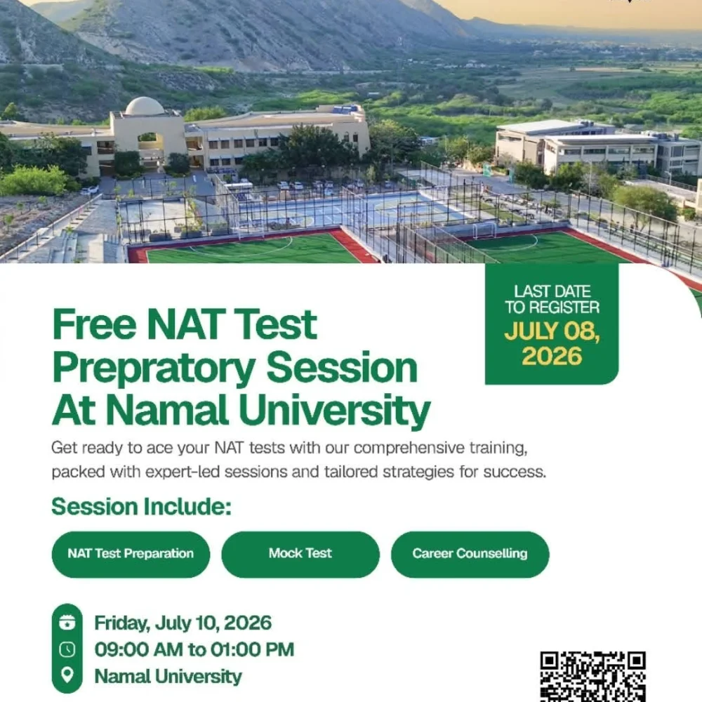 Namal University Announces Free NAT Preparation Session