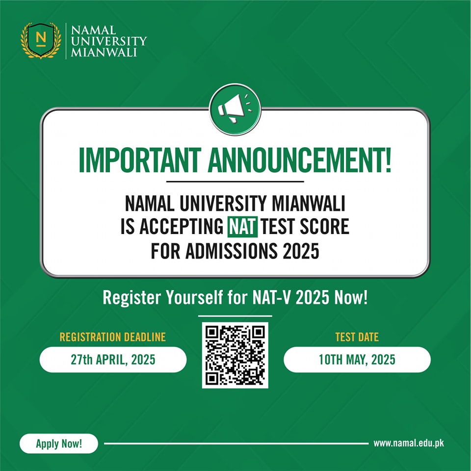 Your Future Awaits: Join Namal University Mianwali!