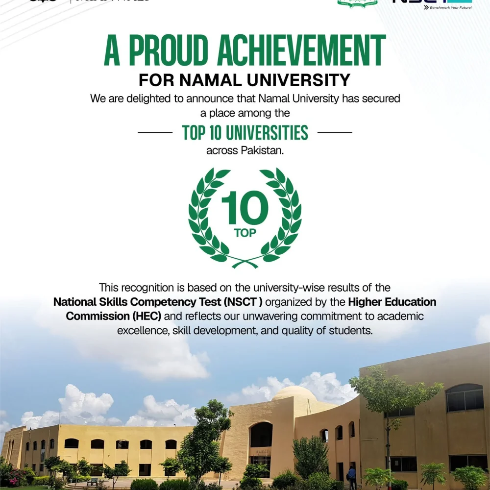 Namal Secures Top 10 Position in HEC NSCT Results