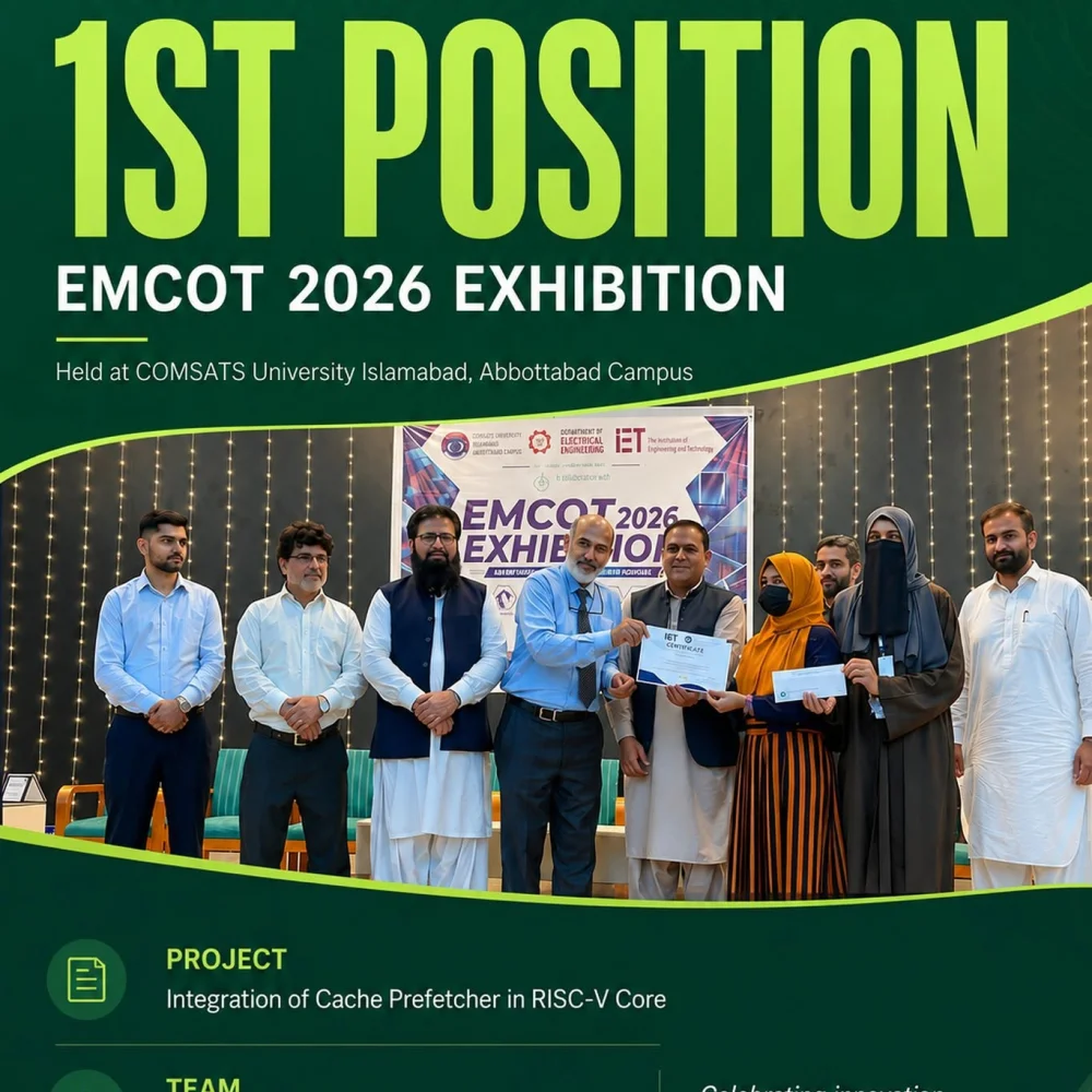 Namal Students Secure 1st Position at EMCOT 2026 Exhibition