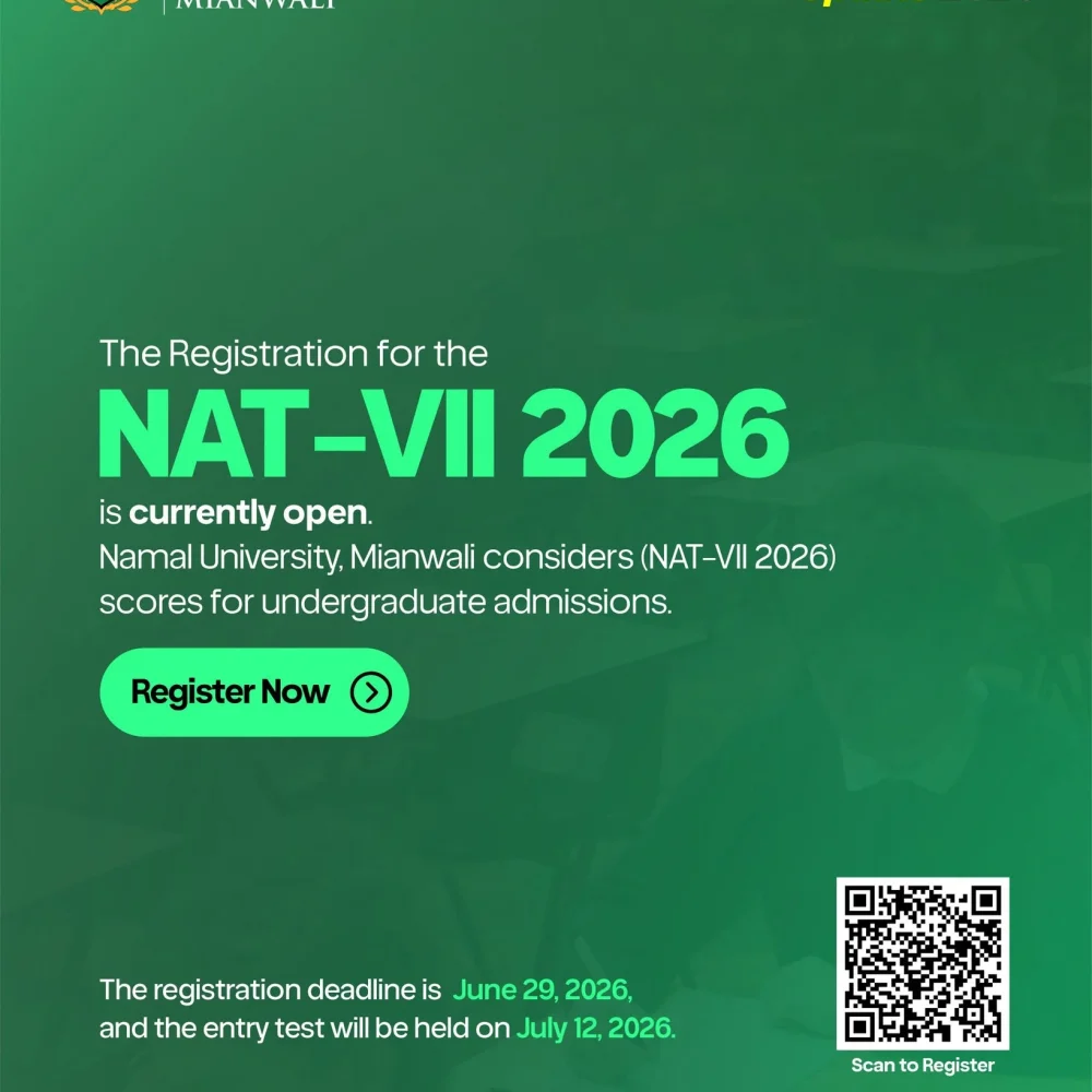 Last Acceptable NAT-VII Test for Namal Admissions 2026