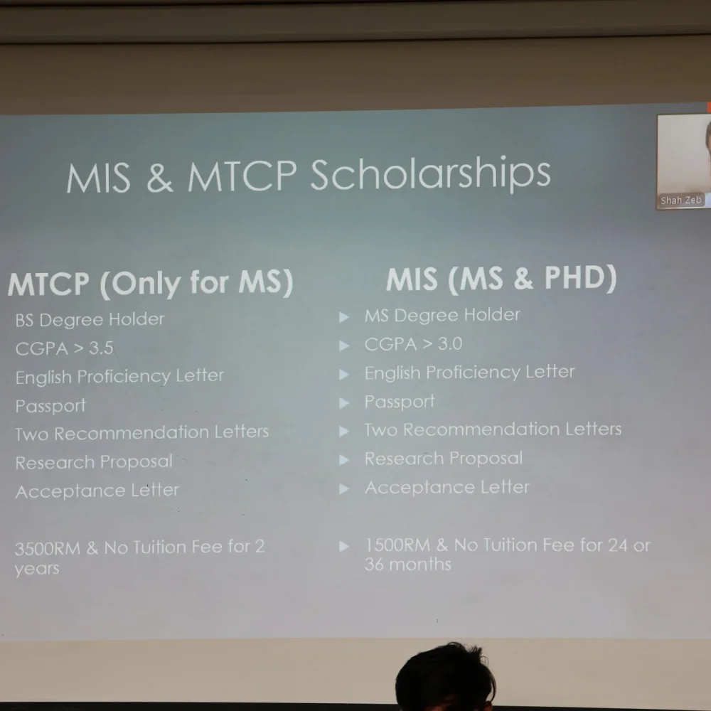 Webinar on Scholarship & Research Opportunities in Malaysia