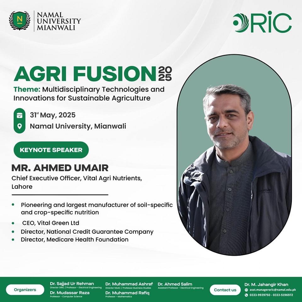 AgriFusion 2025: National Symposium on Sustainable Agriculture